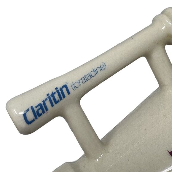 CLARITIN Mortar & Pestle Coffee Cup Mug Ask Your Pharmacist Advertising VTG - Picture 7 of 11